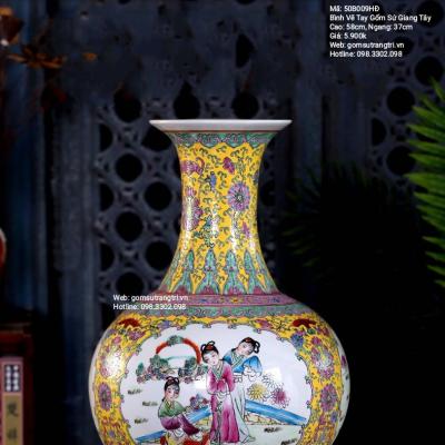 BÌNH VẼ TAY GỐM SỨ GIANG TÂY CAO CẤP
